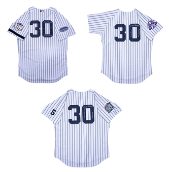 Lot of (3) Willie Randolph Game Used and Signed All Star Game New York Yankees Home Coaches Jerseys Including 1995, 1999, and 2008 (Randolph LOA)